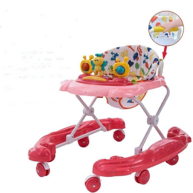 Baby Walker Multi - function Anti Rollover - Bright Cubb