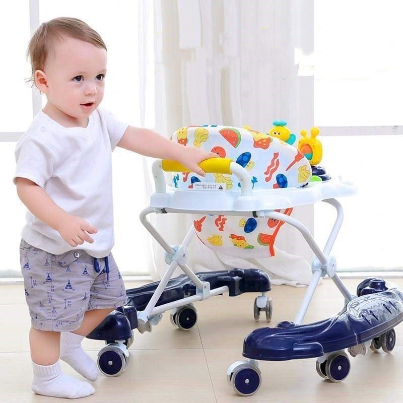 Baby Walker Multi - function Anti Rollover - Bright Cubb