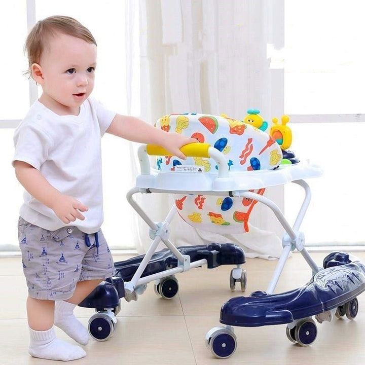 Baby Walker Multi - function Anti Rollover - Bright Cubb