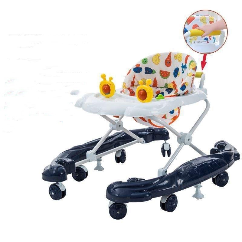 Baby Walker Multi - function Anti Rollover - Bright Cubb