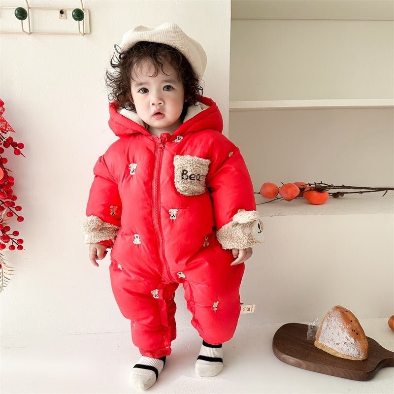Baby Winter Clothes Velvet Padded Coat - Bright Cubb