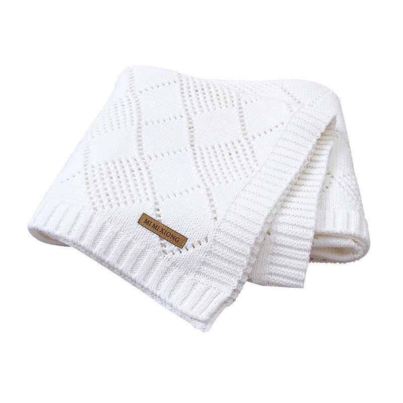 Baby Solid Color Knitted Blanket