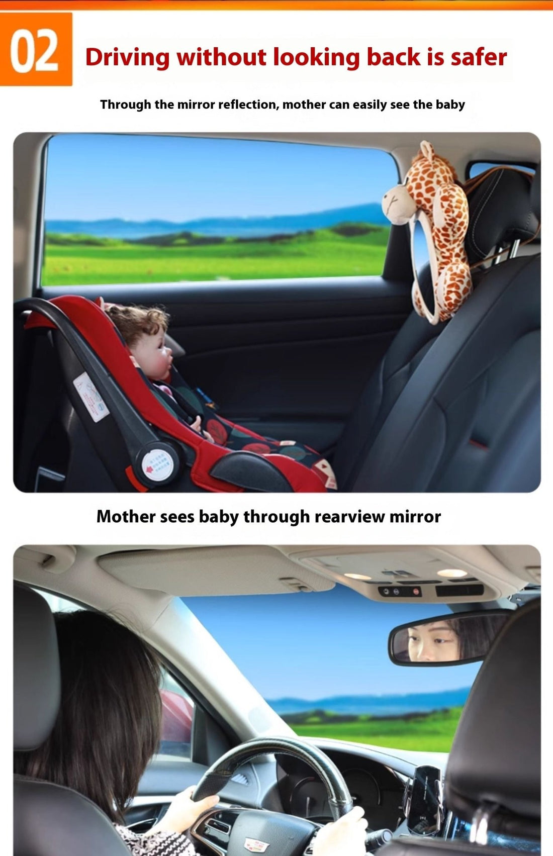 Car Mounted Child Safety Seat Basket Baby - Bright Cubb