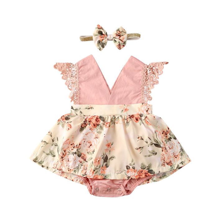 Girl Princess Clothes Baby Romper Girls Floral