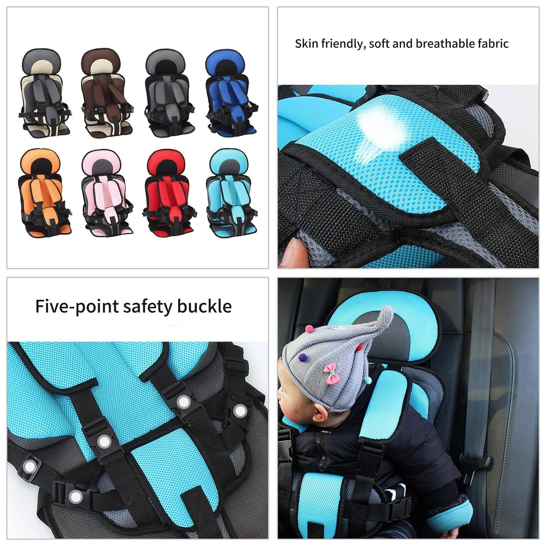 Infant Safe Seat Mat Portable Baby Safety