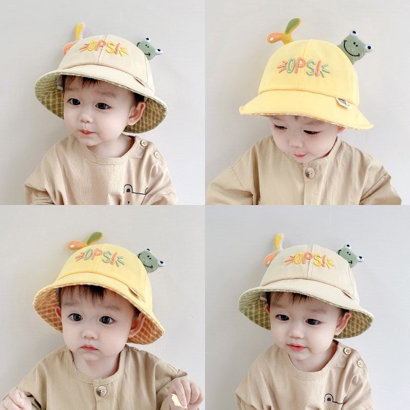 Children's Sunscreen Breathable Cute Fisherman Hat - Bright Cubb