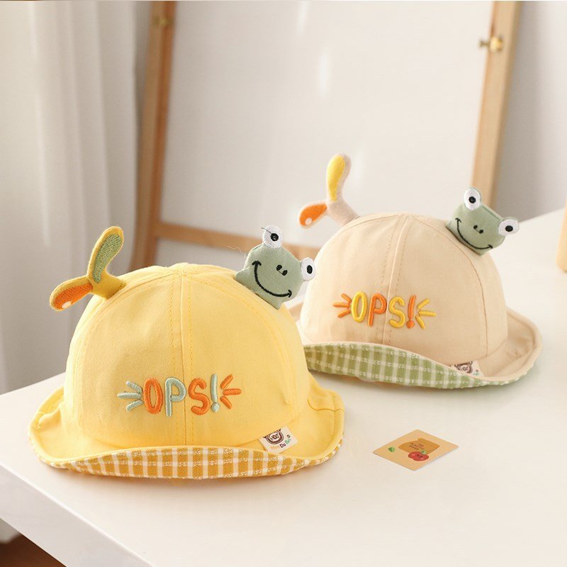 Children's Sunscreen Breathable Cute Fisherman Hat - Bright Cubb