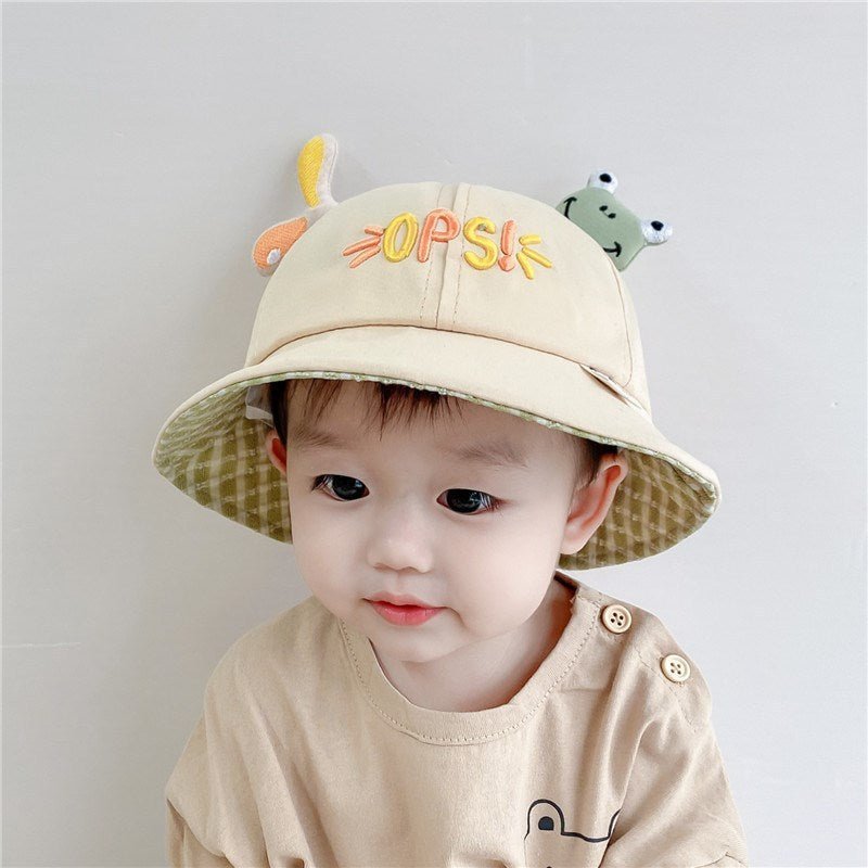 Children's Sunscreen Breathable Cute Fisherman Hat - Bright Cubb