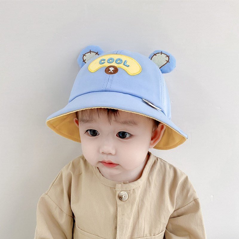 Children's Sunscreen Breathable Cute Fisherman Hat - Bright Cubb