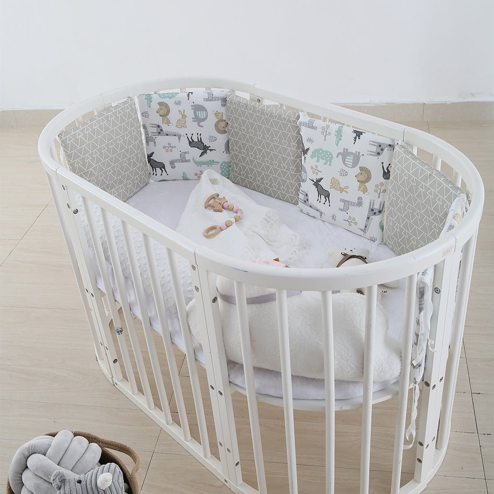 Cotton Crib Bed Circumference Baby - Bright Cubb