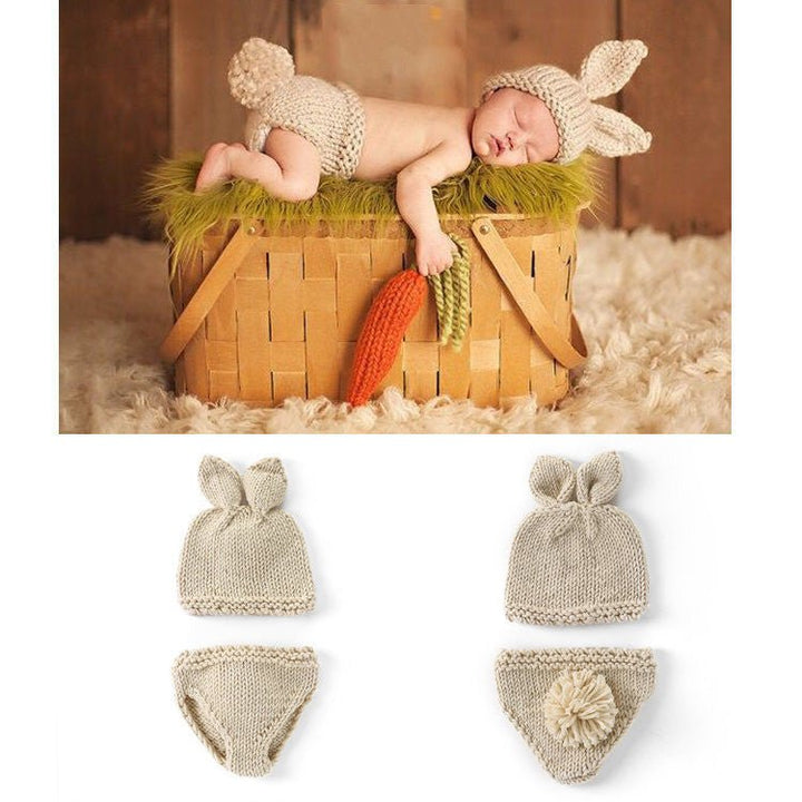 Cute Set Of Knitted Woolen Baby Children's Hats - Bright Cubb