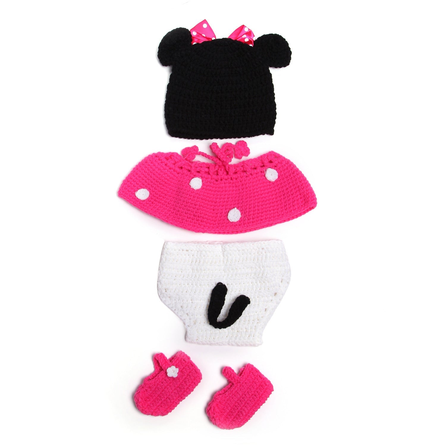 Cute Set Of Knitted Woolen Baby Children's Hats - Bright Cubb