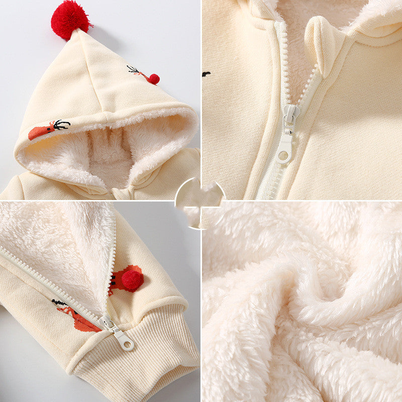 Khaki Padded Warm Baby Clothes Baby