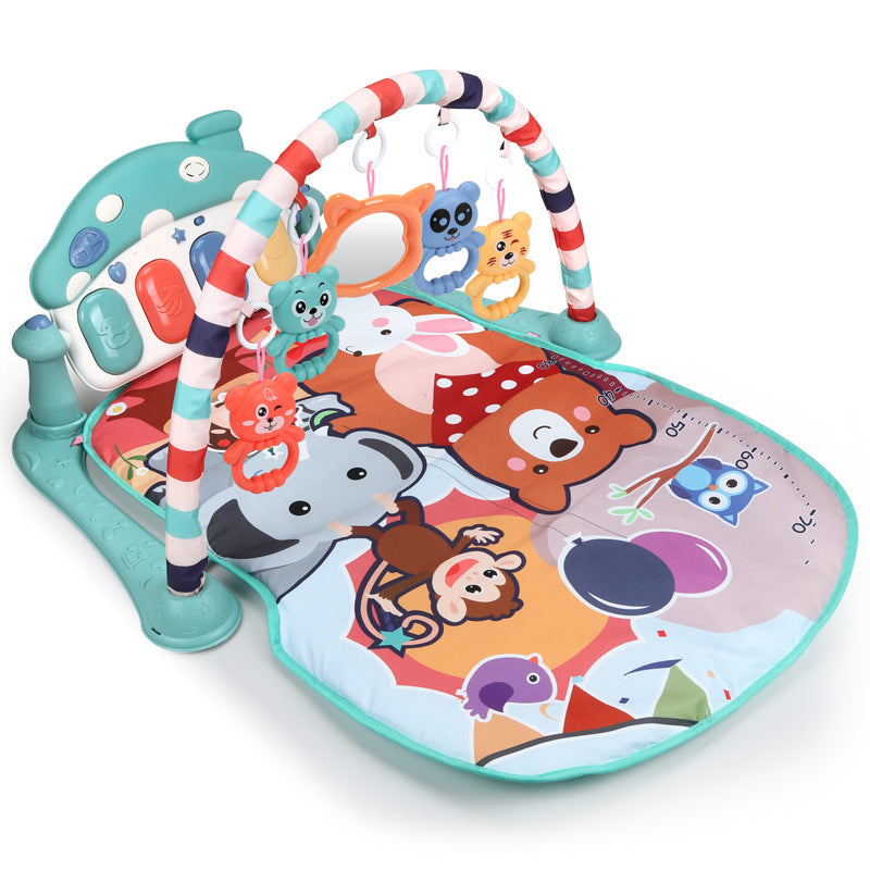 Infant Pedal Piano Fitness Rack Game Blanket