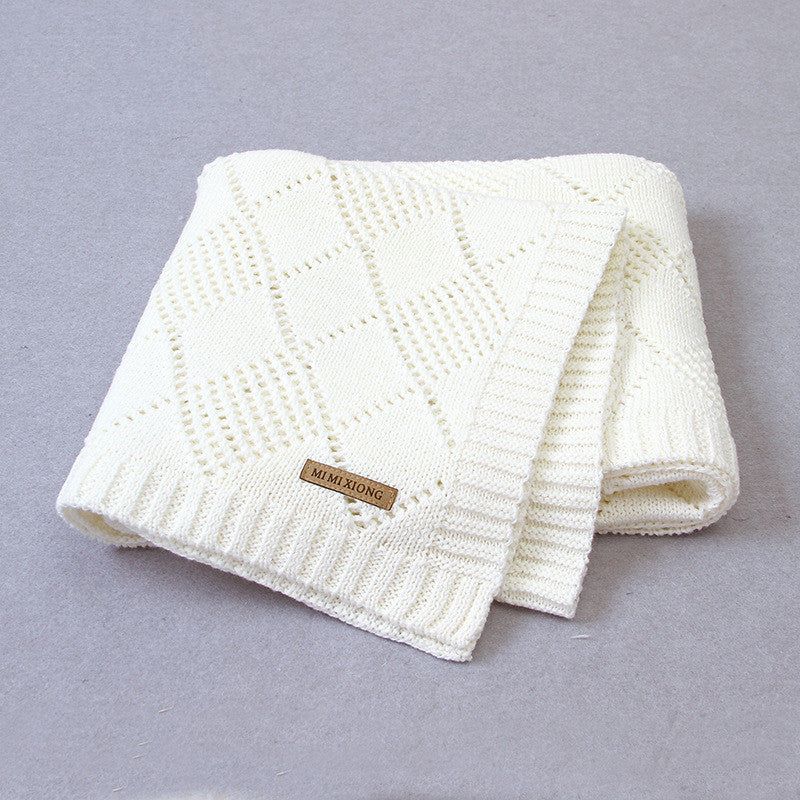 Baby Solid Color Knitted Blanket