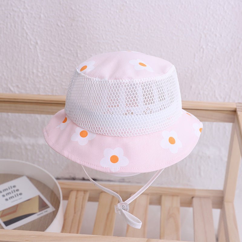 Floral Baby Bucket Hat Kids Accessories Mesh - Bright Cubb