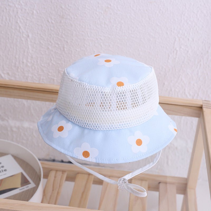 Floral Baby Bucket Hat Kids Accessories Mesh - Bright Cubb