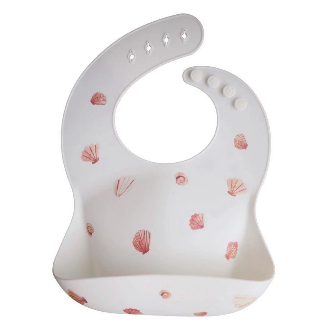 Food Grade Silicone Rice Pocket Food Supplement Bib - Bright Cubb