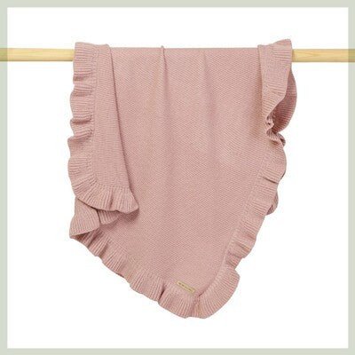 Knitted Baby Newborn Swaddle Wrap Ruffle - Bright Cubb