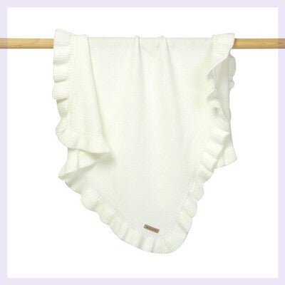 Knitted Baby Newborn Swaddle Wrap Ruffle - Bright Cubb