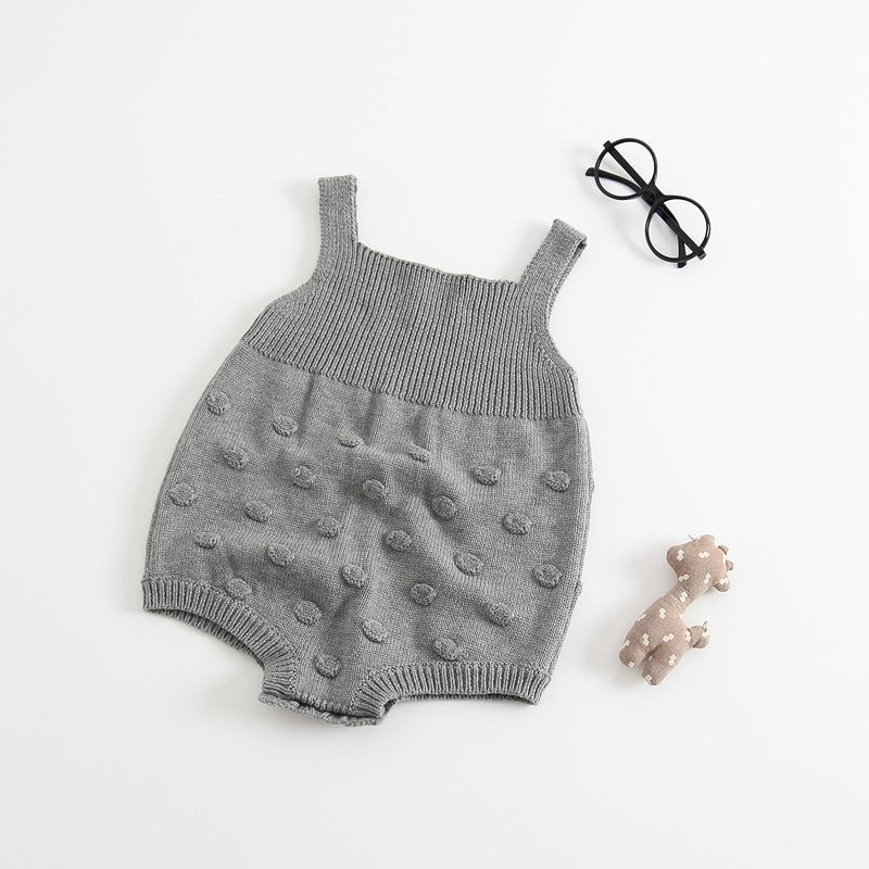 Knitted Romper Baby Sweater Romper - Bright Cubb