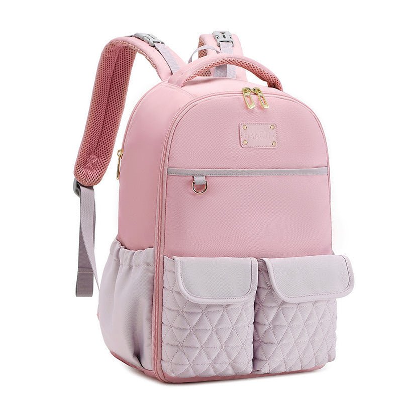 Large Capacity Multi - pocket Baby Diaper Backpack - Bright Cubb
