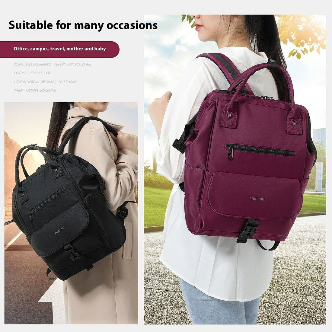 Large Capacity Portable Baby Diaper Bag - Bright Cubb