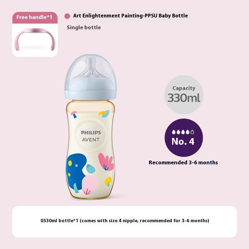 Large Diameter Feeding Bottle Baby Anti - flatulence - Bright Cubb