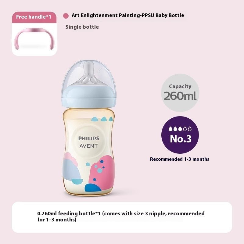Large Diameter Feeding Bottle Baby Anti - flatulence - Bright Cubb