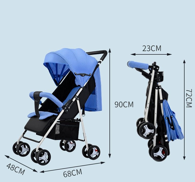 Lightweight Folding Baby Stroller - Bright Cubb