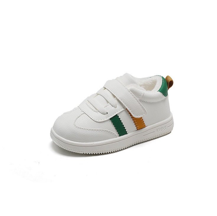 Little white shoes Velcro baby shoes - Bright Cubb