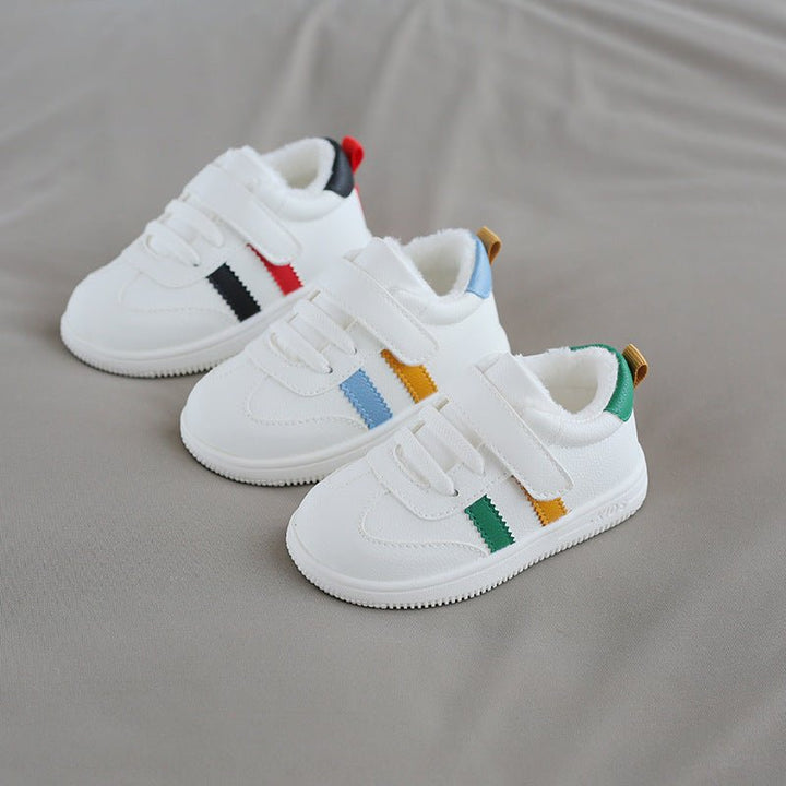 Little white shoes Velcro baby shoes - Bright Cubb