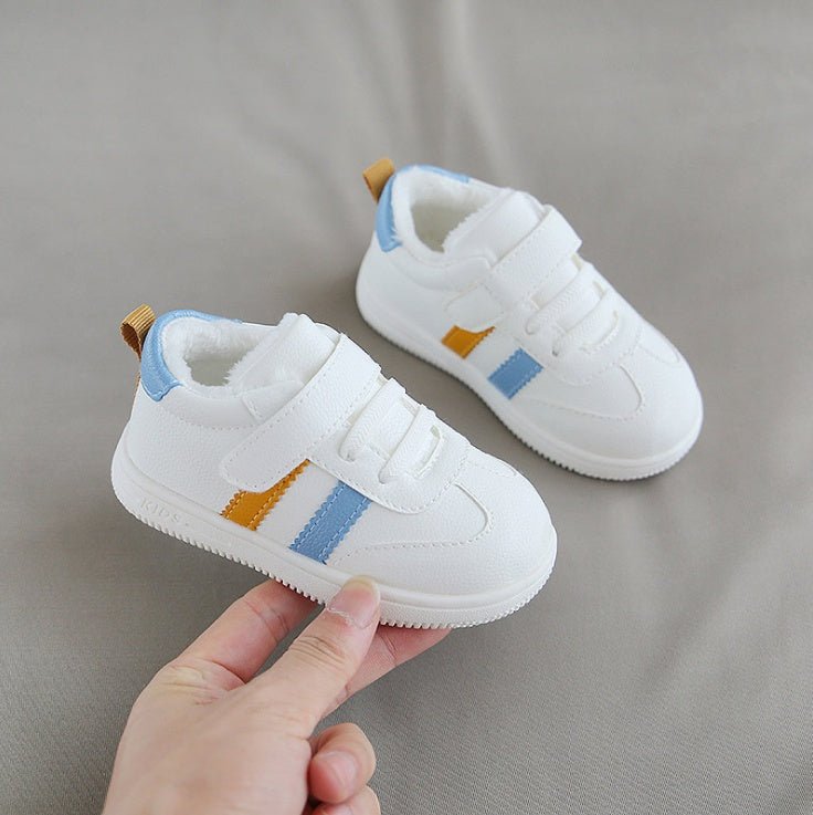 Little white shoes Velcro baby shoes - Bright Cubb