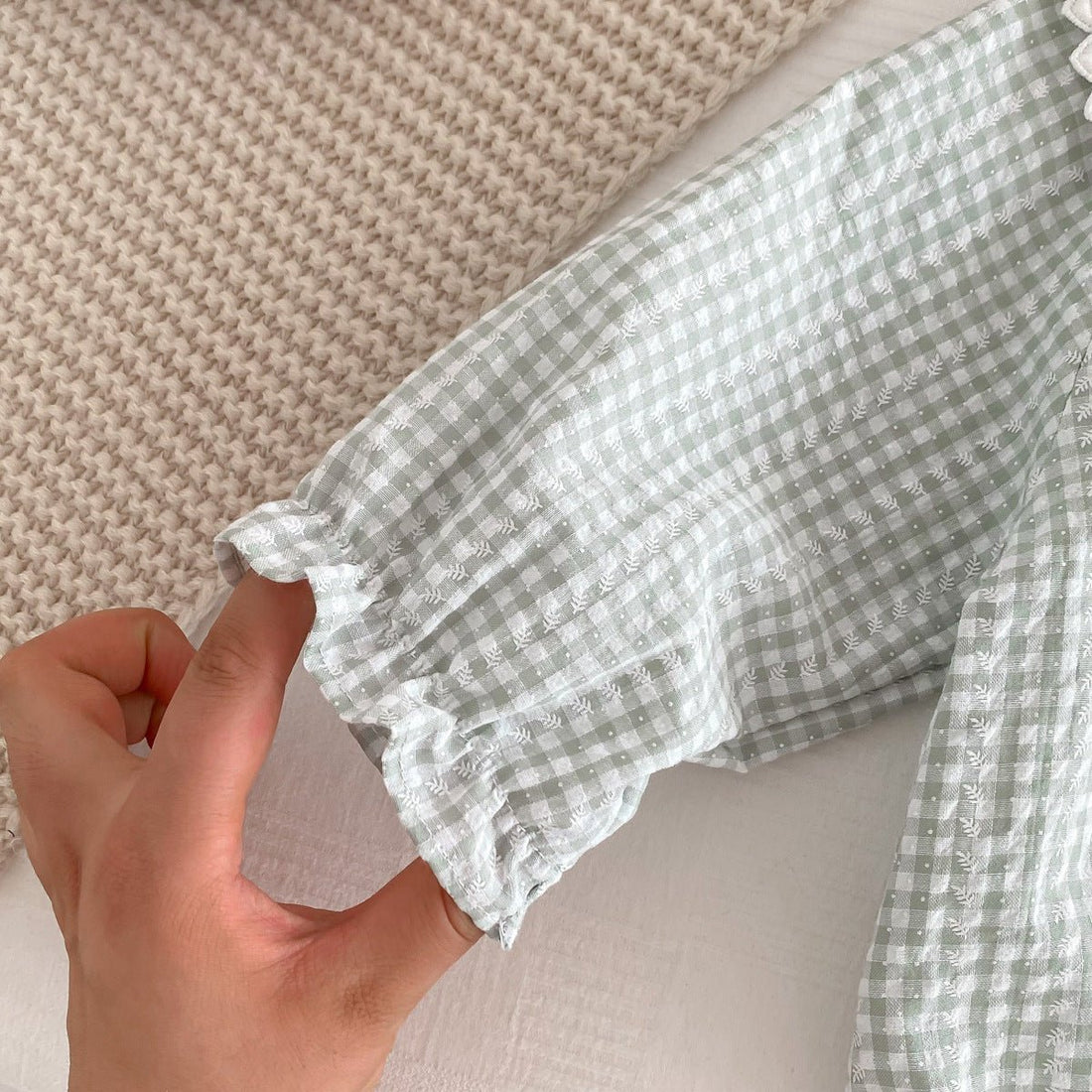 Long Sleeve Bottom - covering Rompers Baby Girl Doll Collar Romper - Bright Cubb