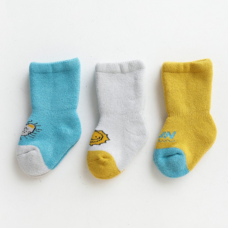 Medium Tube Combed Cotton Baby Socks Baby - Bright Cubb
