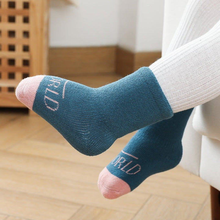 Medium Tube Combed Cotton Baby Socks Baby - Bright Cubb