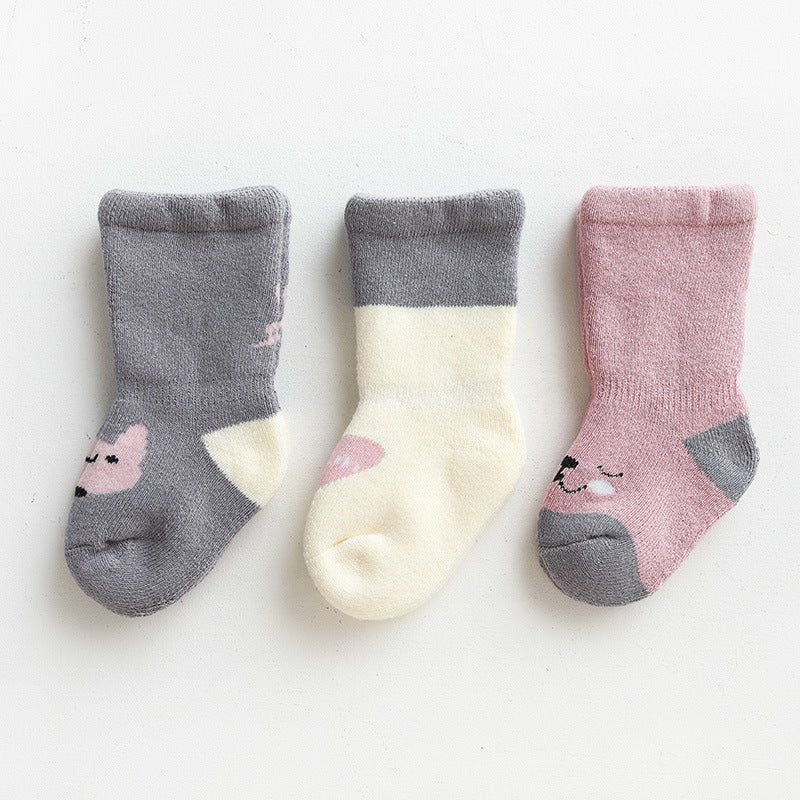 Medium Tube Combed Cotton Baby Socks Baby - Bright Cubb