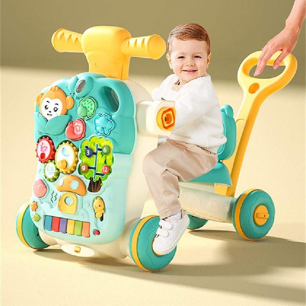 Multi - functional Anti - rollover Baby Walker - Bright Cubb