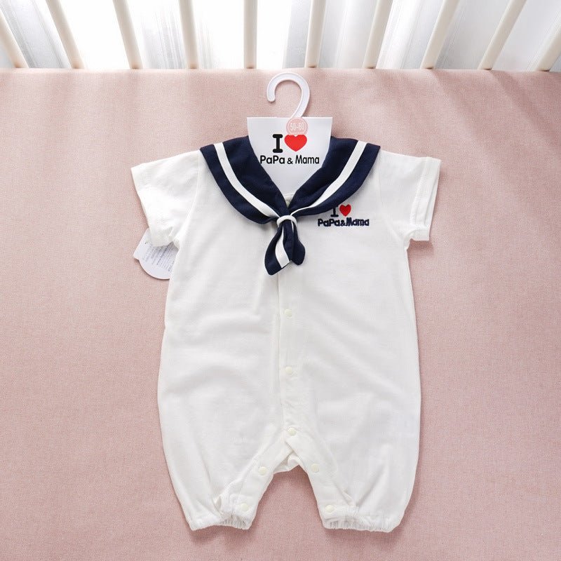 Navy Style Baby Clothes Newborn Clothes Baby Onesies - Bright Cubb