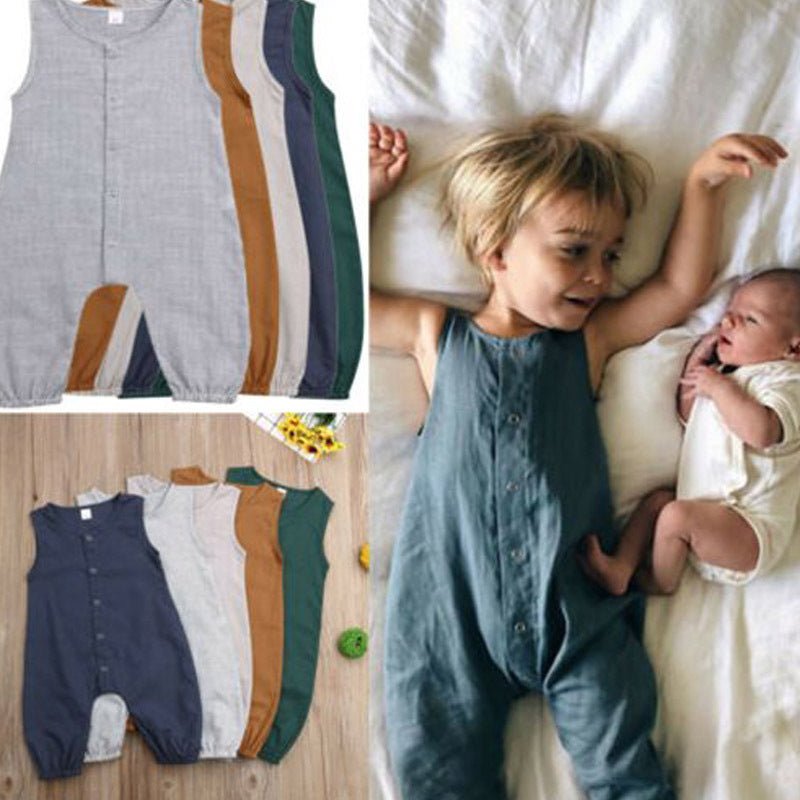 Newborn Baby Romper Boys Girl Playsuit Clothes - Bright Cubb