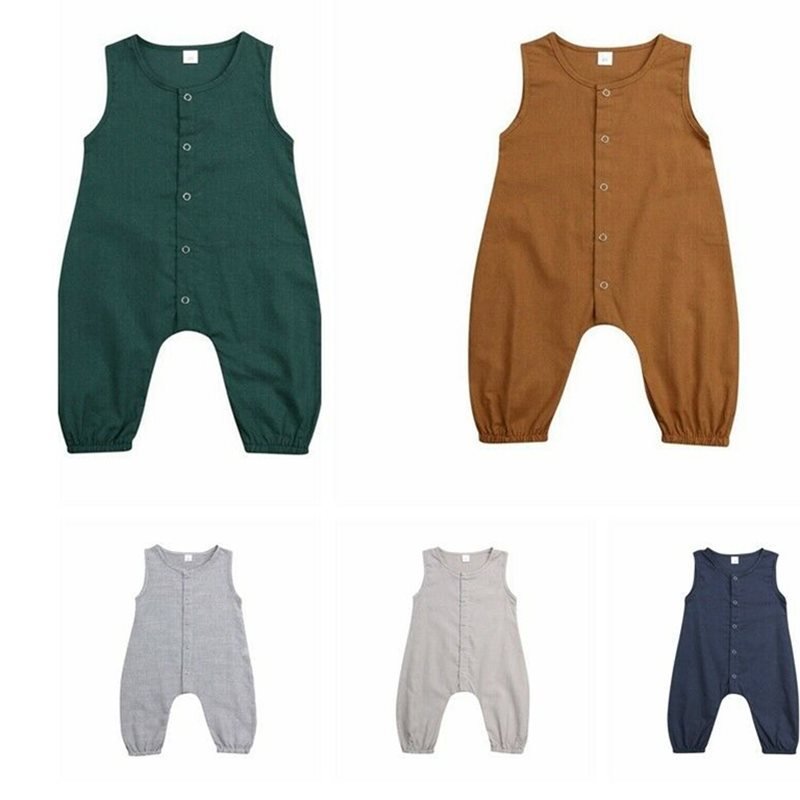 Newborn Baby Romper Boys Girl Playsuit Clothes - Bright Cubb