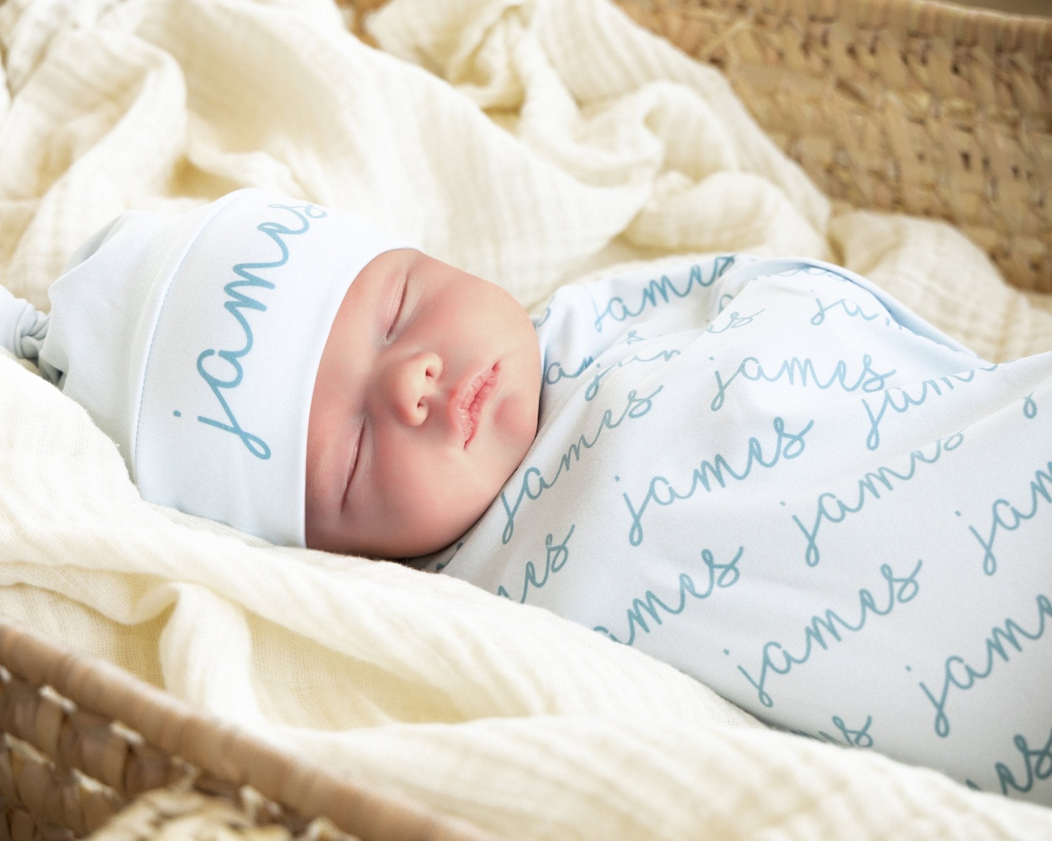 Personalized Baby Swaddle Blanket - Bright Cubb