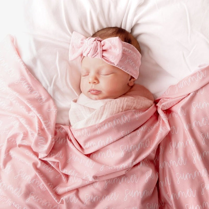Personalized Baby Swaddle Blanket - Bright Cubb