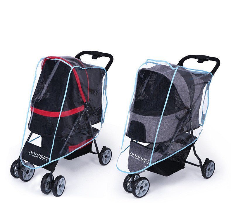 Pet Stroller Rain Cover Baby Stroller Raincoat - Bright Cubb