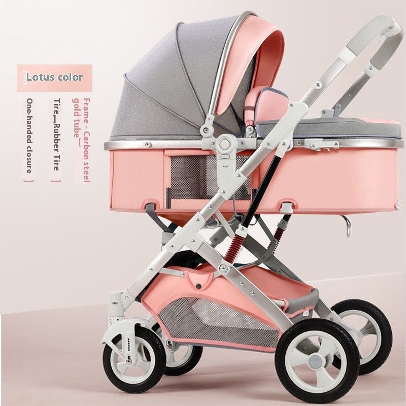 Premium High Landscape Baby Stroller - Comfort & Style for Your Little One - Bright Cubb