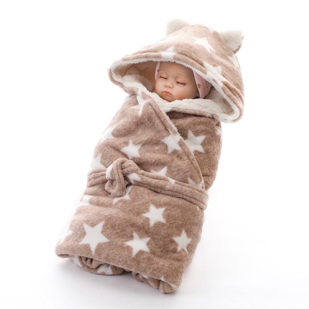 Printed Baby Swaddle Thickened Baby - Bright Cubb
