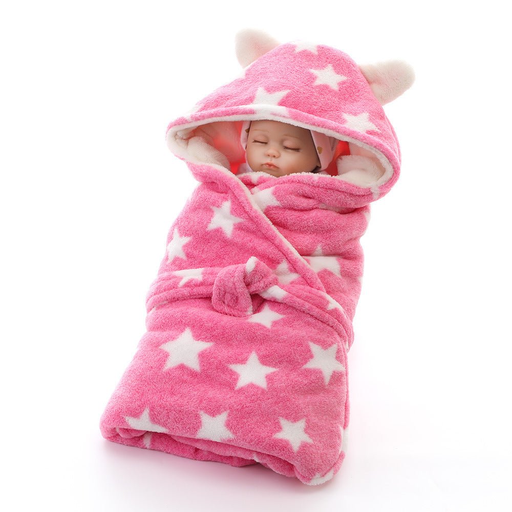 Printed Baby Swaddle Thickened Baby - Bright Cubb