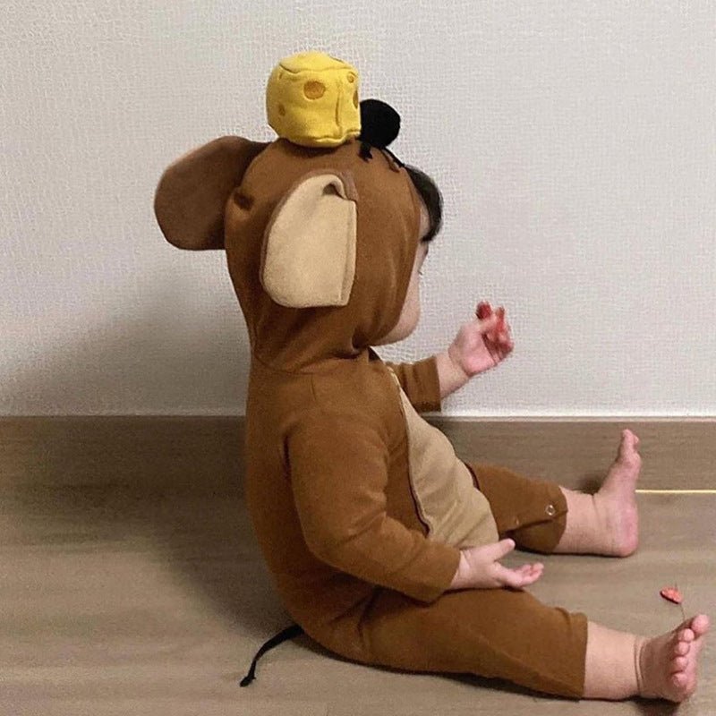 Pure Cotton Cartoon Cute Baby Onesies - Bright Cubb