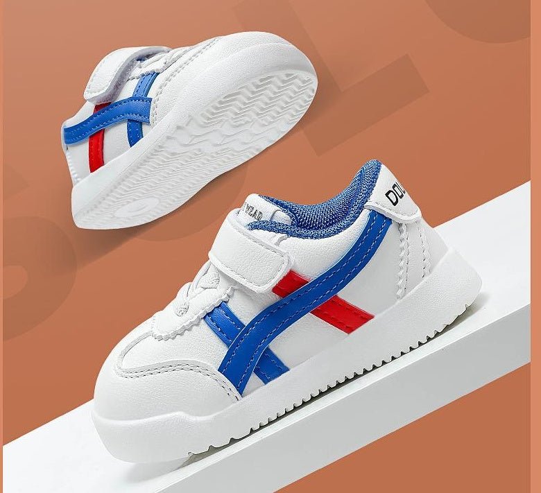 Trendy Velcro Baby Single Shoes Low - top Soft - soled - Bright Cubb