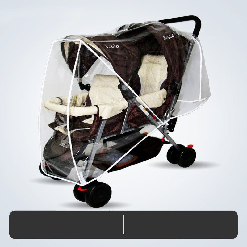 Universal Twin Stroller Rain And Windproof Cover - Bright Cubb